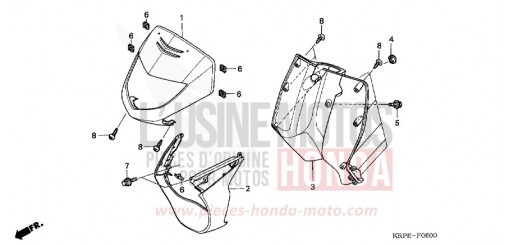 GAINE DE PROTECTION AVANT SCV100F5 de 2005